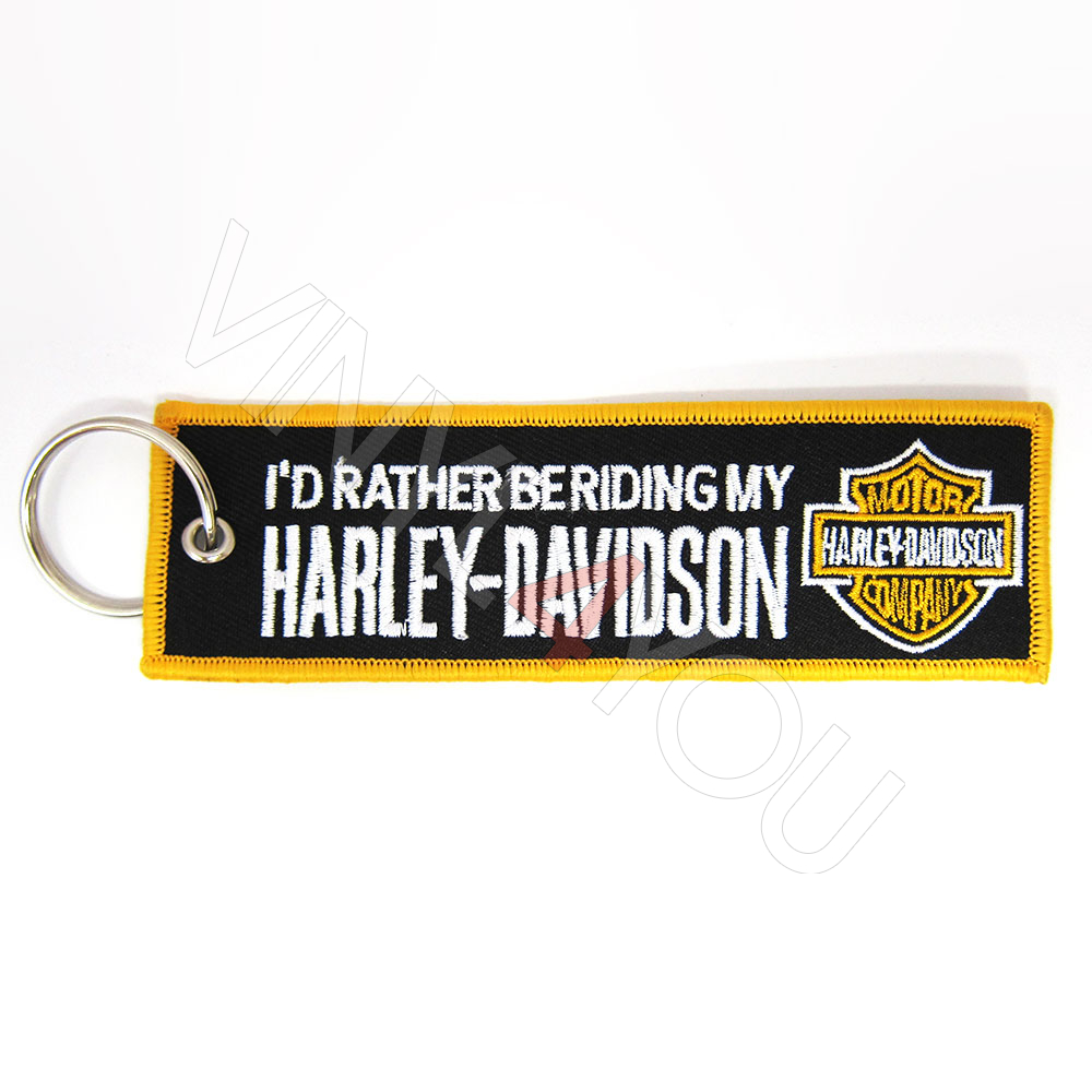 Брелок Текстильный черный Harley Davidson