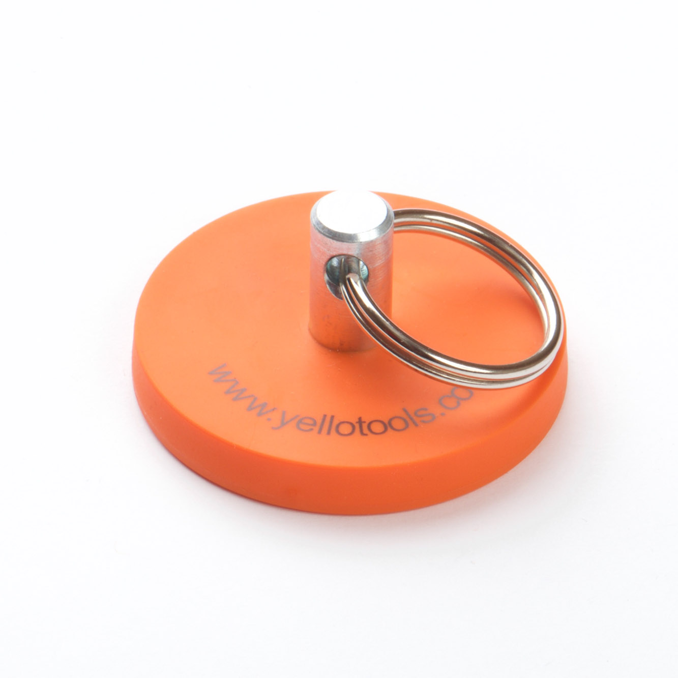 Магнит FlatMag HD с кольцом, оранжевый