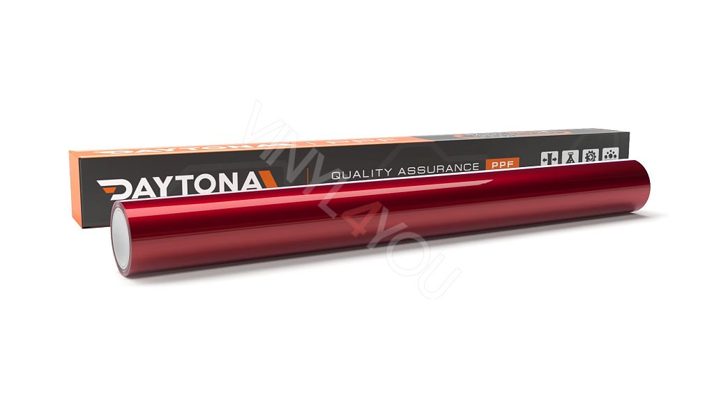 Глянцевая полиуретановая пленка Вишневый Металлик DAYTONA PPF S200 Liquid Metallic Cherry Red