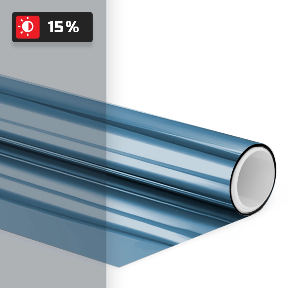 Зеркальная тонировочная пленка SHG SILVER/BLUE 15% Carbon