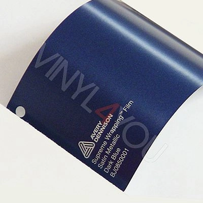 Пленка AVERY Satin Metallic - Dark Blue - Темный голубой металлик сатиновый